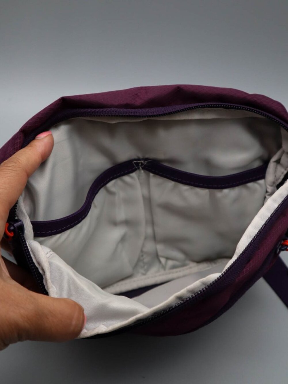Outdoor Products Marilyn Fanny Waist Pack Shoulder Belt Bag 1.9L Purple Orange - Picture 5 of 6